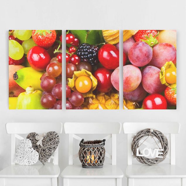 Riproduzione quadri su tela Frutti esotici colorati