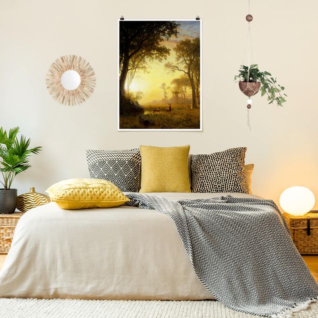 Albert Bierstadt Albert Bierstadt - Luce nella foresta