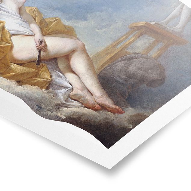 Poster - Jean Honoré Fragonard - personificazione della Scultura - Orizzontale 2:3