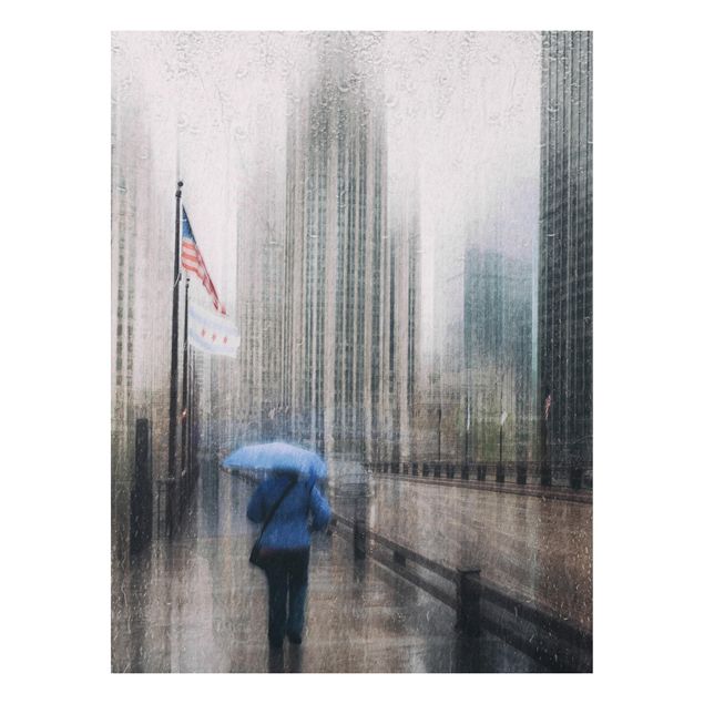 Quadro in forex - Rainy Chicago - Verticale 3:4