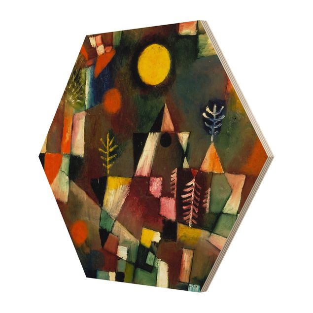 Esagono in legno - Paul Klee - La Luna Piena