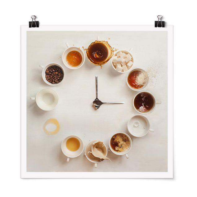 Poster - Coffee Time - Quadrato 1:1