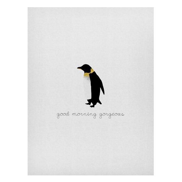 Lavagna magnetica - Citazione pinguino Good Morning Gorgeous