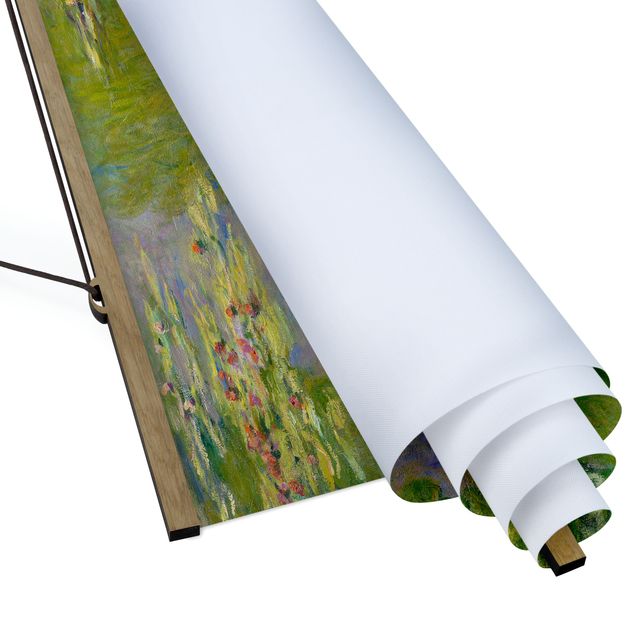 Foto su tessuto da parete con bastone - Claude Monet - Verde Ninfee - Orizzontale 2:3