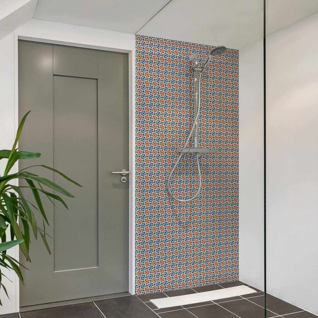Rivestimenti per doccia alluminio dibond Alhambra, il look delle piastrelle a mosaico