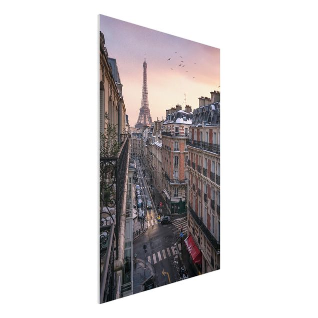 Stampa su Forex - La torre Eiffel al tramonto - Formato verticale 2:3