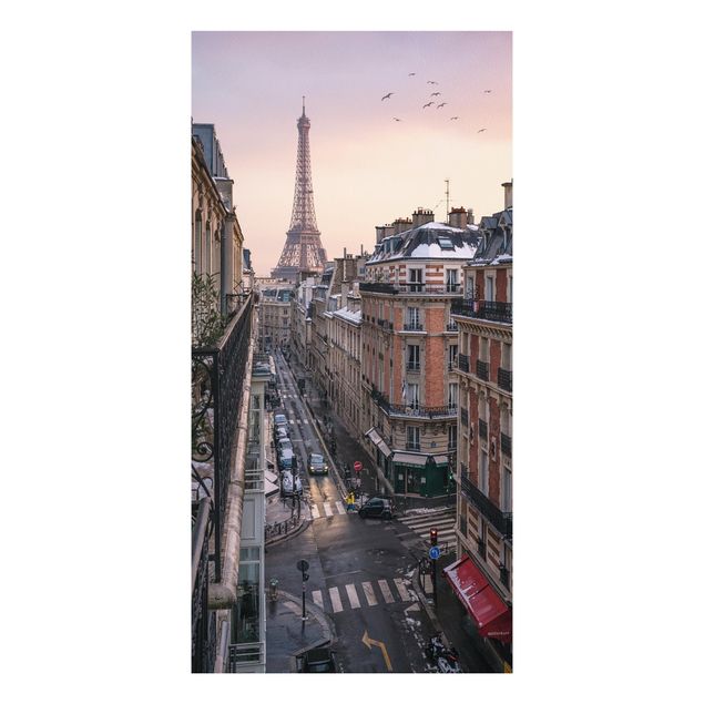 Stampa su Forex - La torre Eiffel al tramonto - Formato verticale 1:2