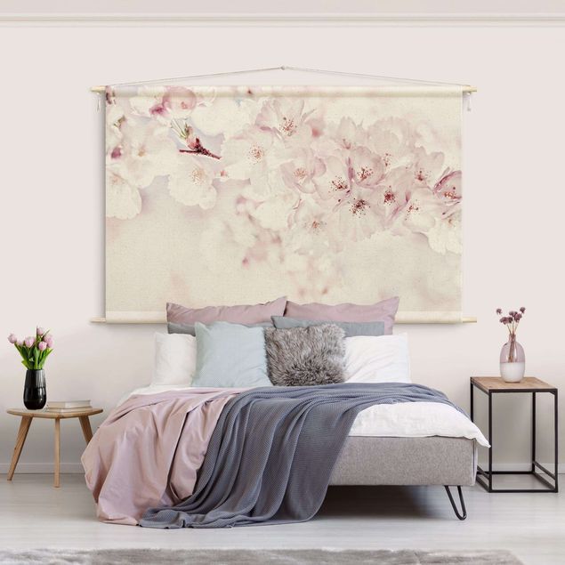 Arazzi da parete grande Tocco di fiori di ciliegio