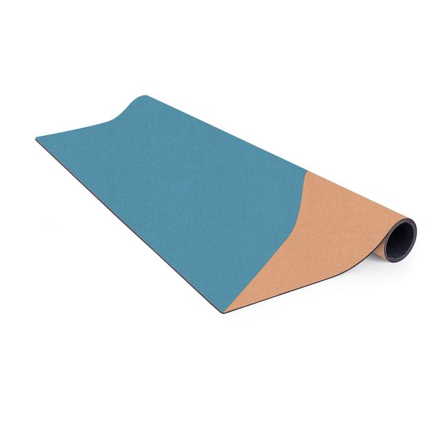 Tappetino di sughero - Semplice triangolo azzurro - Formato verticale 2:3