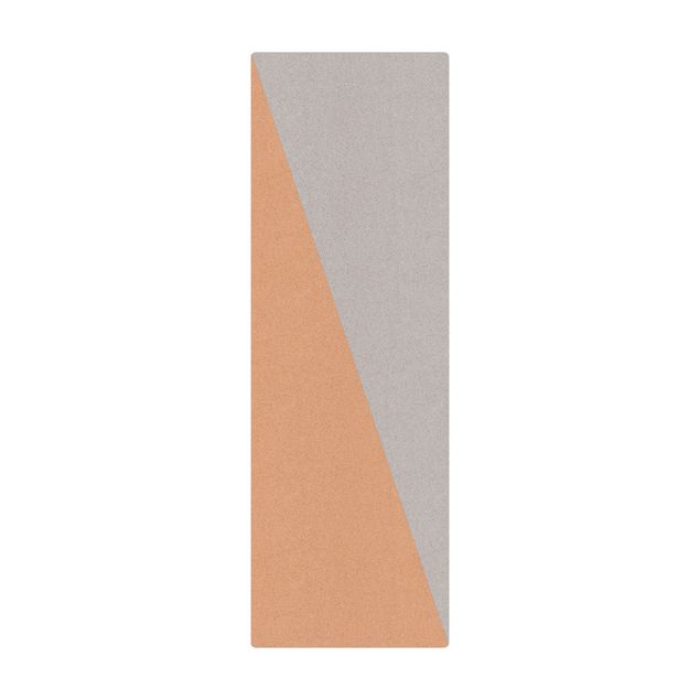 Tappetino di sughero - Semplice triangolo grigio - Formato verticale 1:2