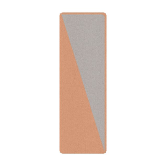 Tappetino yoga - Semplice triangolo grigio