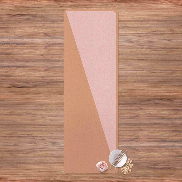 Tappeti bagno moderni Triangolo semplice in rosa chiaro