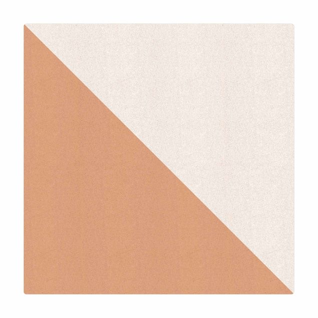 Tappetino di sughero - Semplice triangolo bianco - Quadrato 1:1