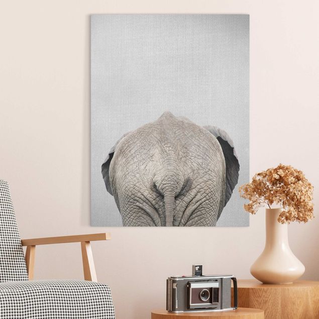 Quadri con elefanti Elefante visto da dietro