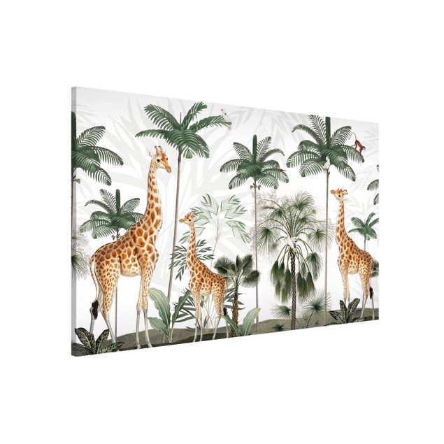 stampe animali L'eleganza delle giraffe nella giungla