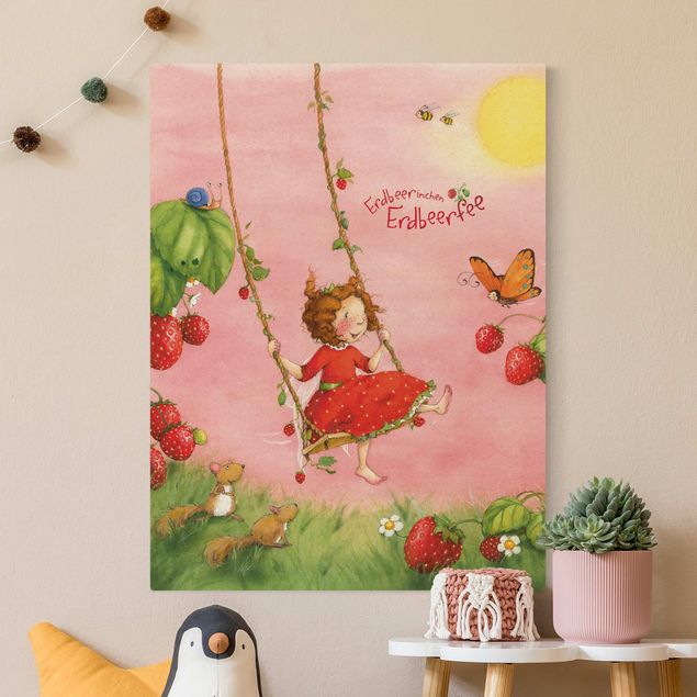 Quadri animali The Strawberry Fairy - L'altalena dell'albero