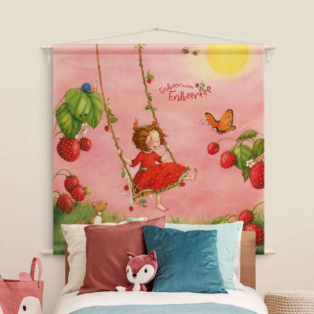 Arazzi da parete xxl The Strawberry Fairy - Altalena