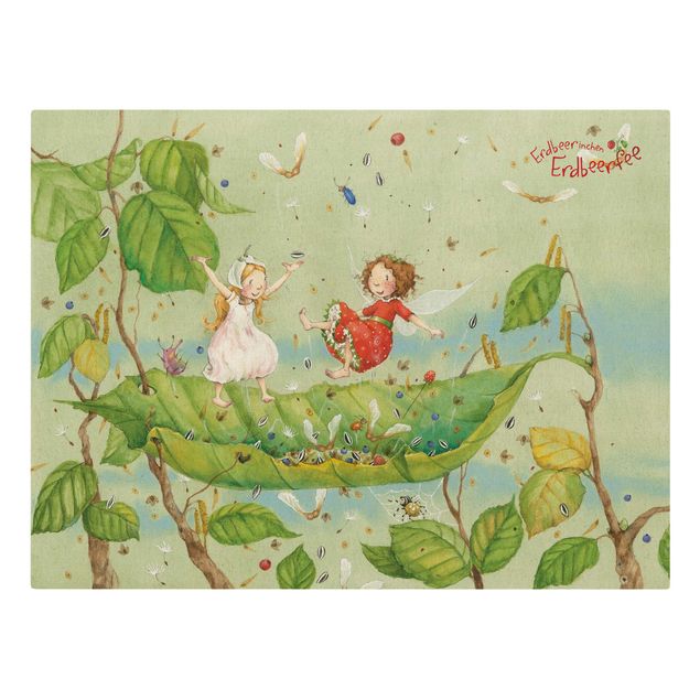 Quadro su tela naturale - The Strawberry Fairy – Trampolino - Formato orizzontale 4:3