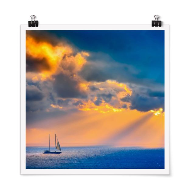 Poster - Sailing The Horizon - Quadrato 1:1