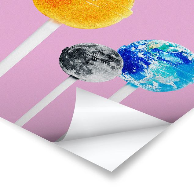 Poster - Jonas Loose - Lollipops con pianeti - Verticale 3:2
