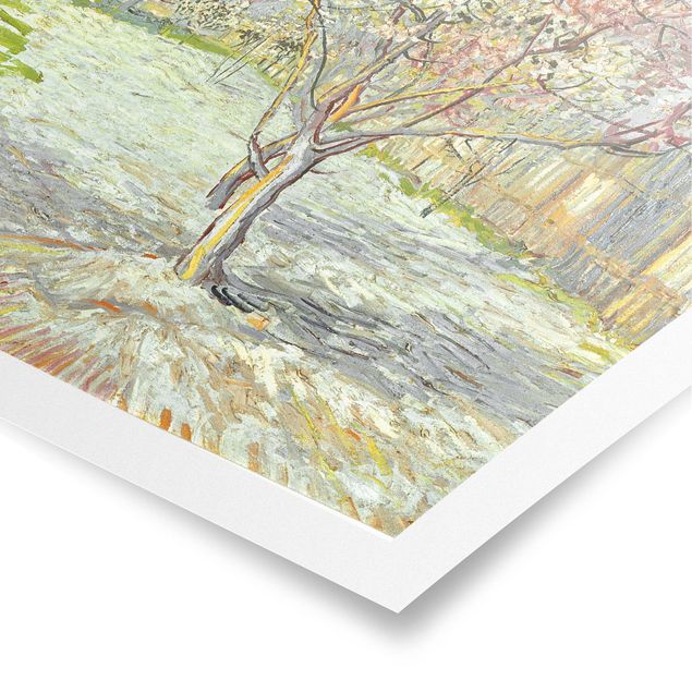 Poster - Vincent Van Gogh - Peach Blossom - Verticale 4:3