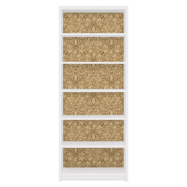 Carta adesiva per mobili IKEA - Billy Libreria - Spiritual pattern Beige