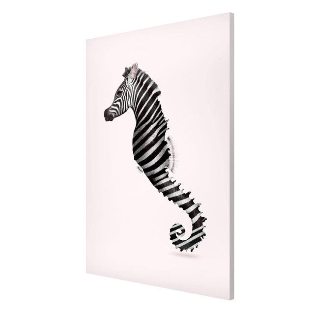 Lavagna magnetica - Seahorse Con Zebra Stripes - Formato verticale 2:3