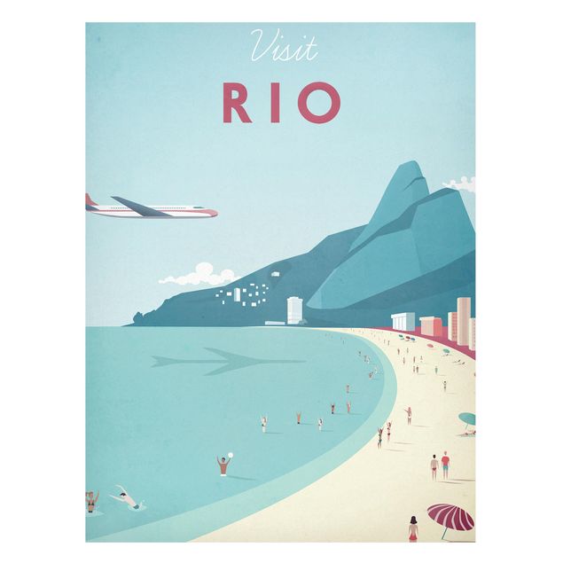 Lavagna magnetica - Poster Travel - Rio De Janeiro - Formato verticale 4:3