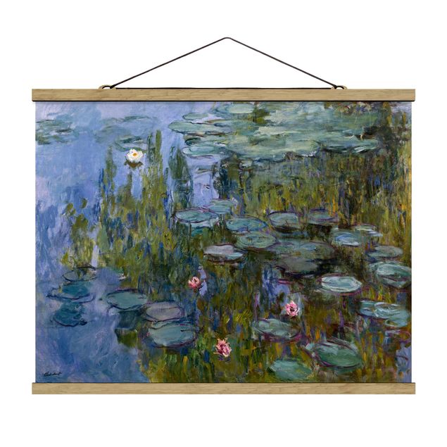 Foto su tessuto da parete con bastone - Claude Monet - Ninfee (Nympheas) - Orizzontale 3:4