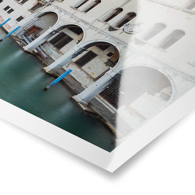 Poster - Vista Canal Grande dal Ponte di Rialto di Venezia - Panorama formato orizzontale