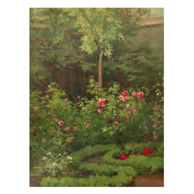 Lavagna magnetica - Camille Pissarro - A Rose Garden - Formato verticale 4:3