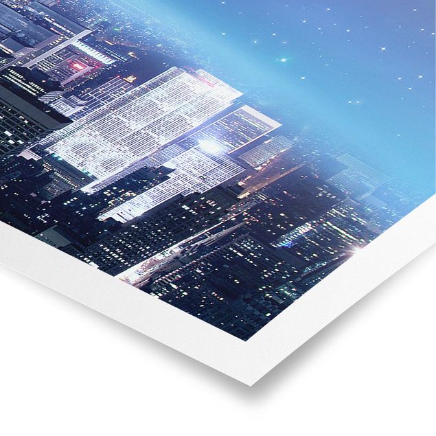 Poster - Illuminato New York - Panorama formato orizzontale