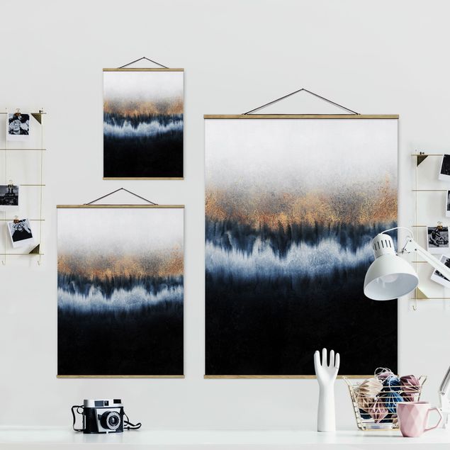 Foto su tessuto da parete con bastone - Elisabeth Fredriksson - golden Horizon - Verticale 4:3