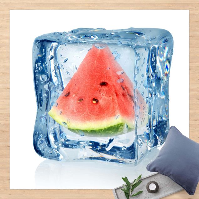 Tappeto per balcone Melone in cubetto di ghiaccio