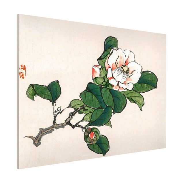 Lavagna magnetica per ufficio Disegno vintage asiatico Fiore di melo