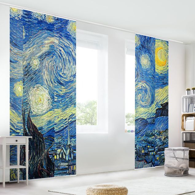 Set tende a pannello Vincent Van Gogh - La notte stellata