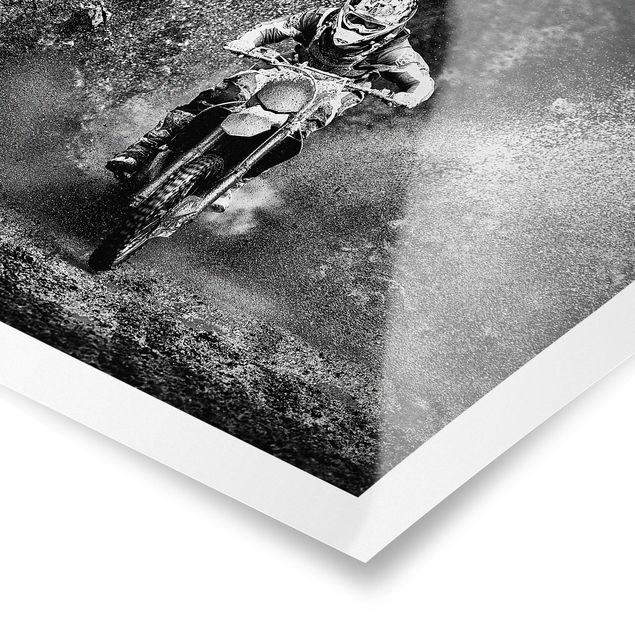 Poster - Motocross Nel Fango - Orizzontale 3:4