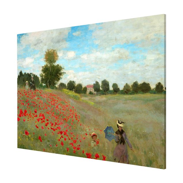 Lavagna magnetica - Claude Monet - Campo di papaveri A Argenteuil - Formato orizzontale 3:4