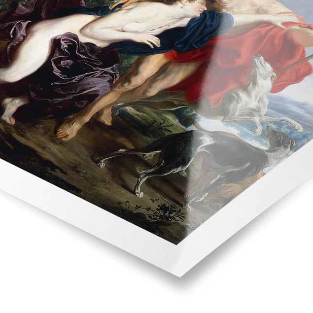 Poster - Anthony Van Dyck - Venere e Adone - Quadrato 1:1