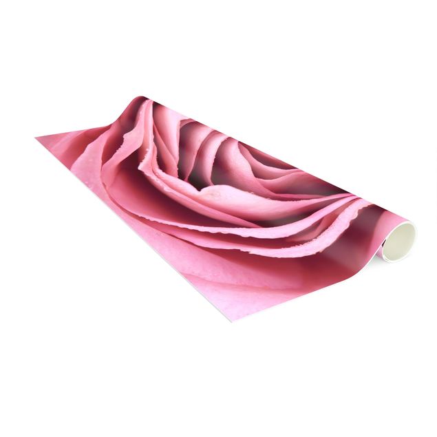 Tappeti fiori Fiore di rosa rosa