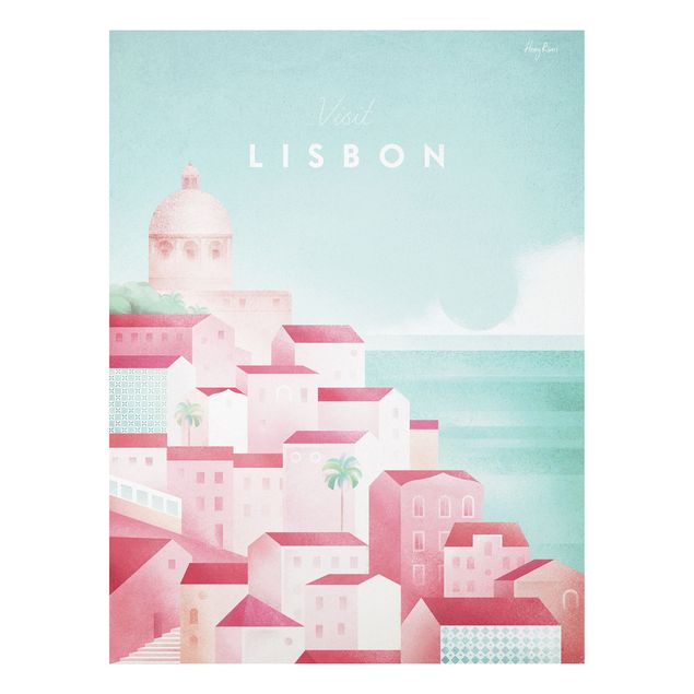Stampa su Forex - Poster viaggio - Lisbona - Verticale 4:3