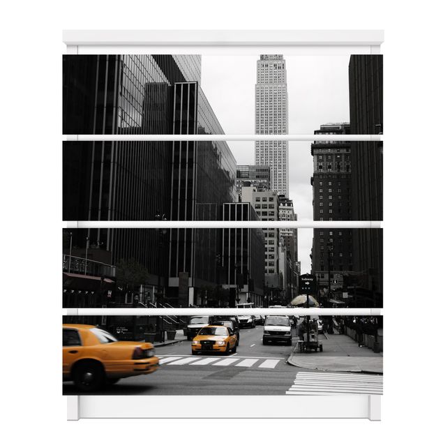 Carta adesiva per mobili IKEA - Malm Cassettiera 4xCassetti - Empire State Building