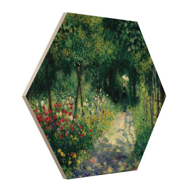 Esagono in legno - Auguste Renoir - Women In The Garden