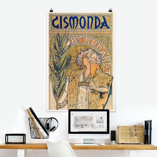 Poster di Alfons Mucha Alfons Mucha - Manifesto per l'opera teatrale Gismonda