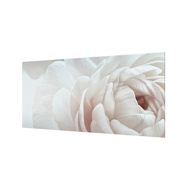 Paraschizzi in vetro - Fioritura bianca in un mare di fiori - Formato orizzontale 2:1