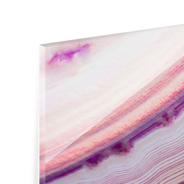 Paraschizzi in vetro - Pianeta di cristallo rosa - Quadrato 1:1