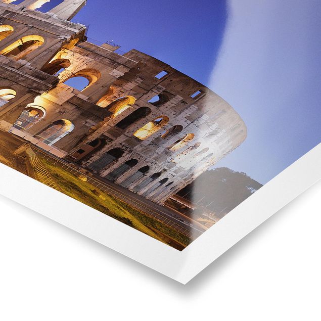 Poster - Illuminated Colosseum - Orizzontale 2:3