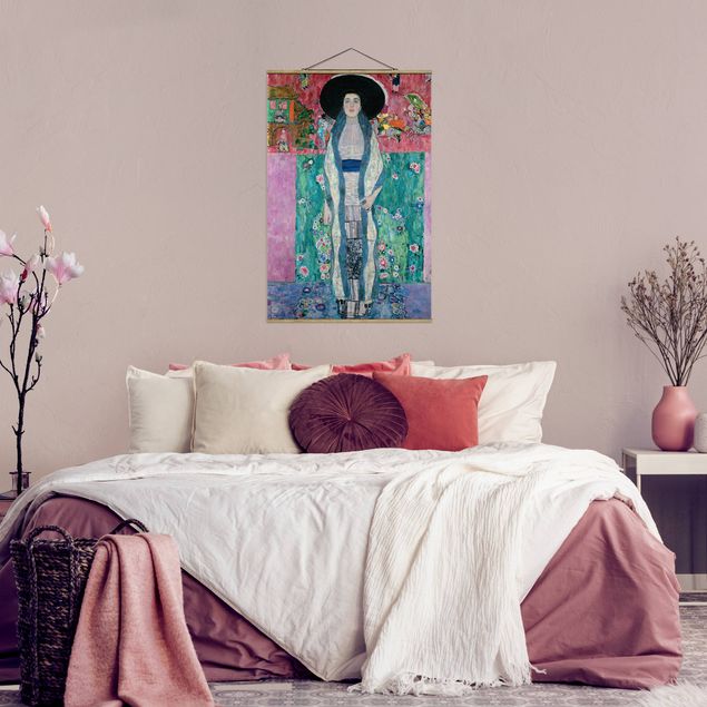 Foto su tessuto da parete con bastone - Gustav Klimt - Adele Bloch-Bauer Ii - Verticale 3:2