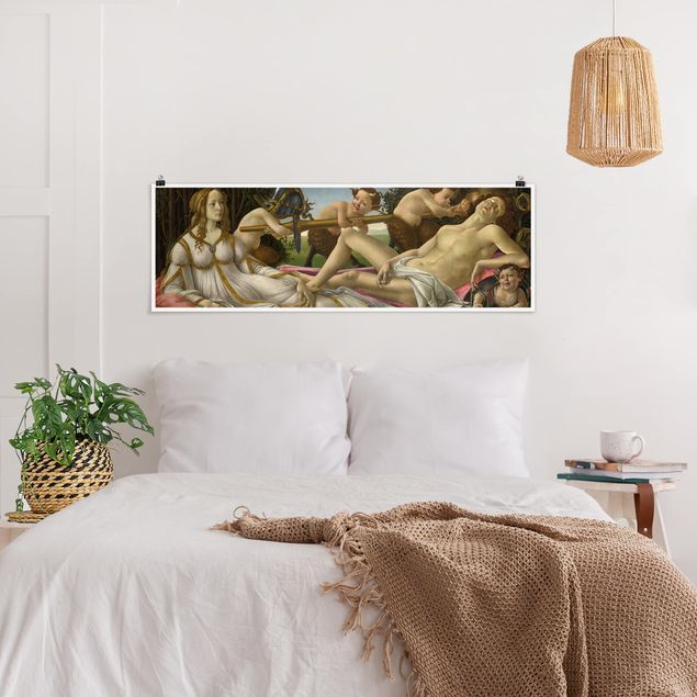 Poster - Sandro Botticelli - Venere e Marte - Panorama formato orizzontale
