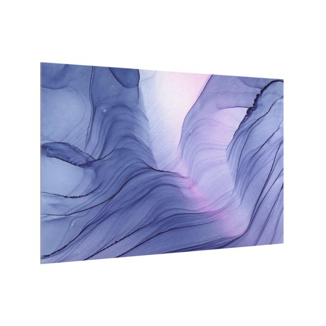 Paraschizzi in vetro - Mélange violetto - Formato orizzontale 3:2